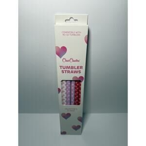 CharCharms Target Exclusive Valentine's Day 40oz Tumbler Straws BNWT BNIB